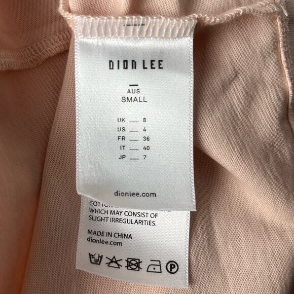 New Dion Lee Bodycon Cutout Tee Blush Pink Party Dress - Picture 11 of 13